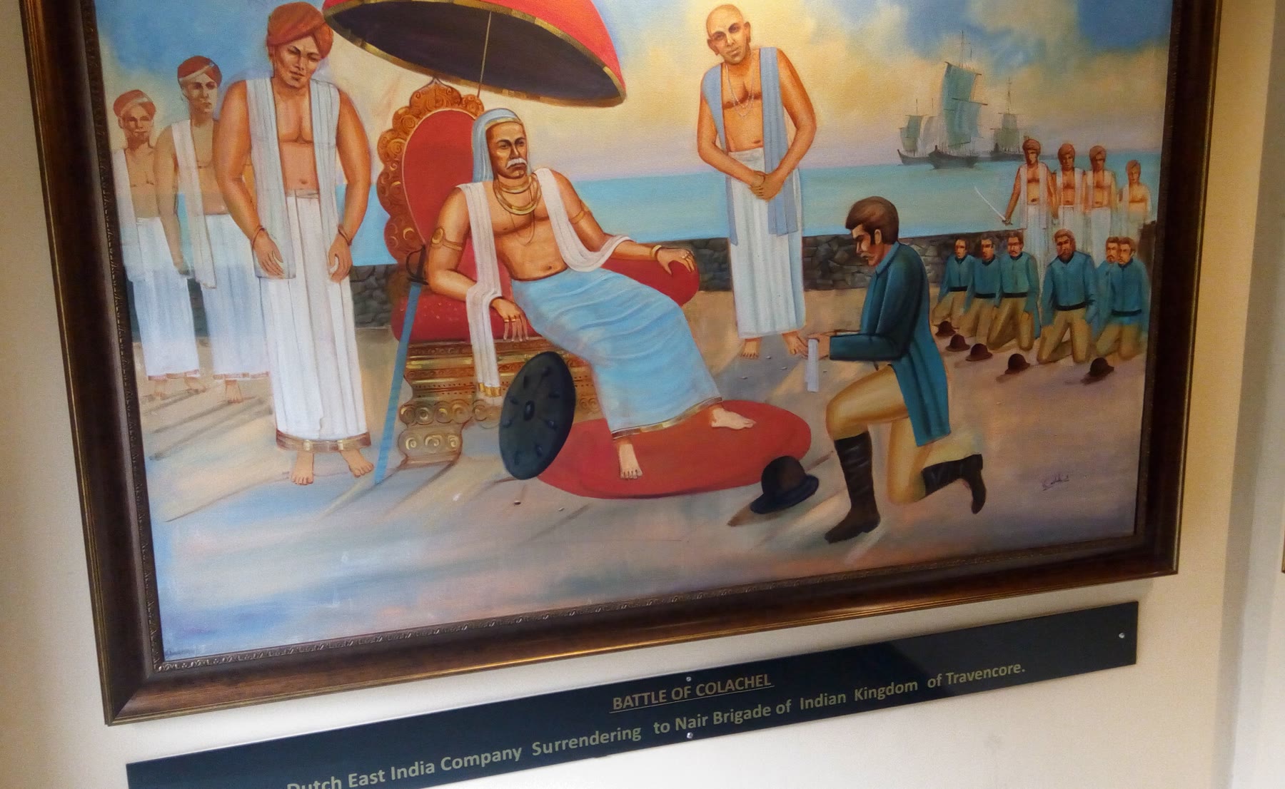 Battle of Colachel by Artist not securely identified