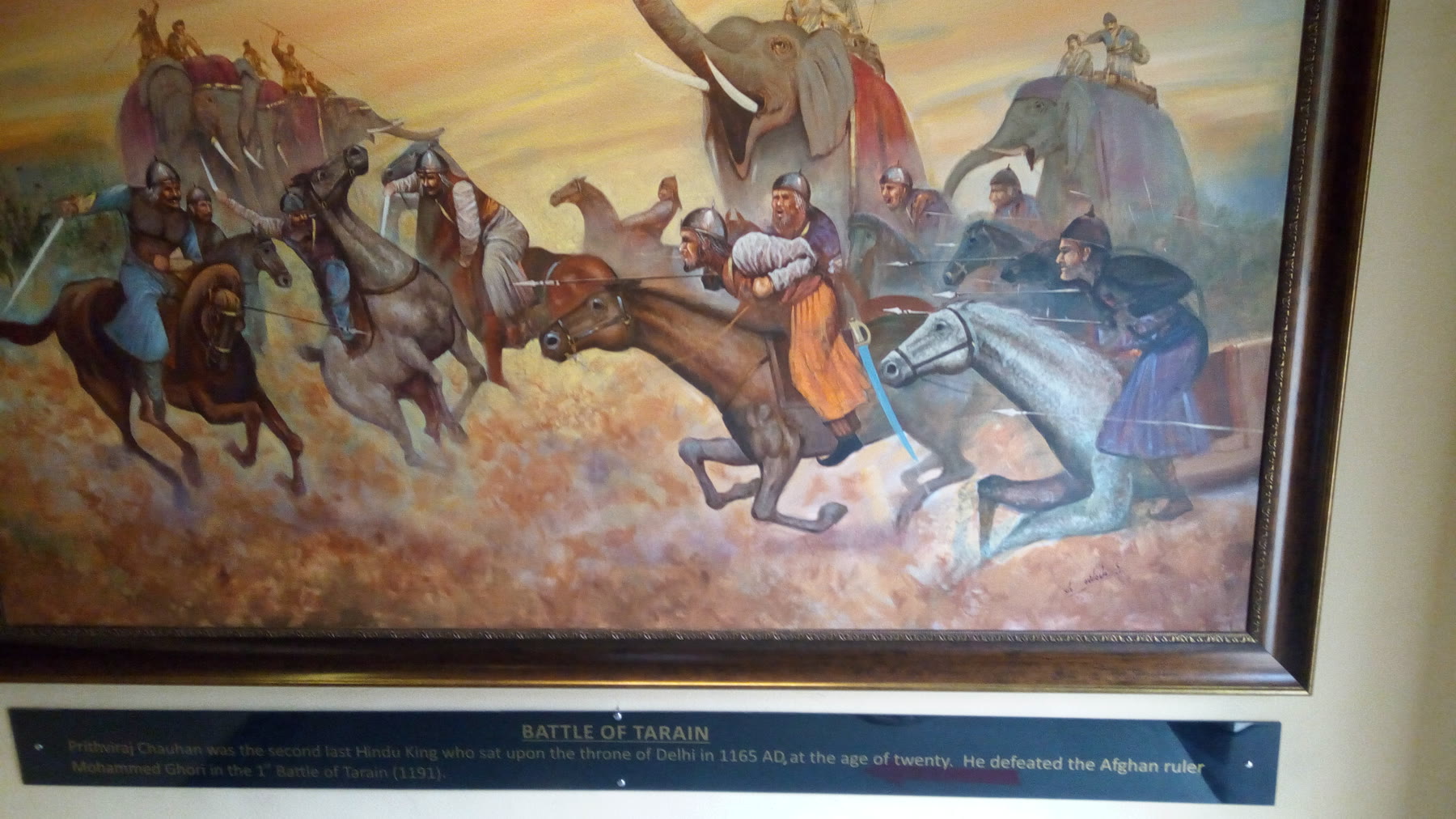 Battle of Tarain by Artist not securely identified